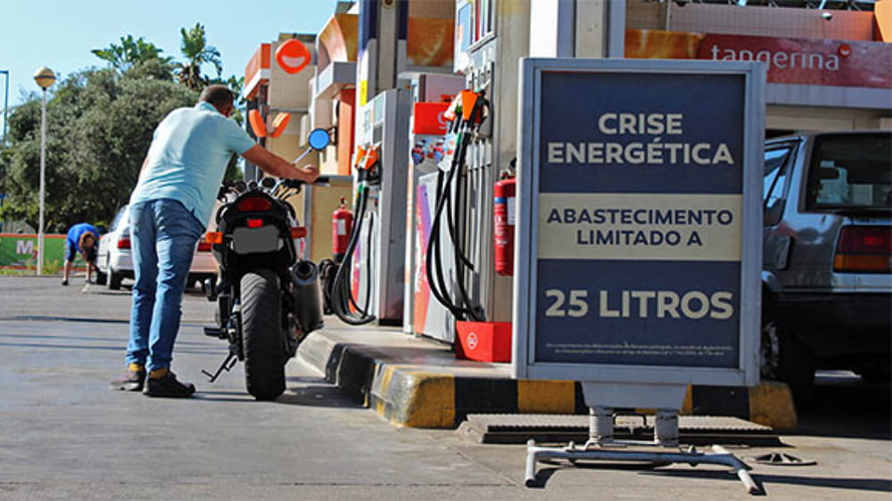 Limite de abastecimento devido a crise energética