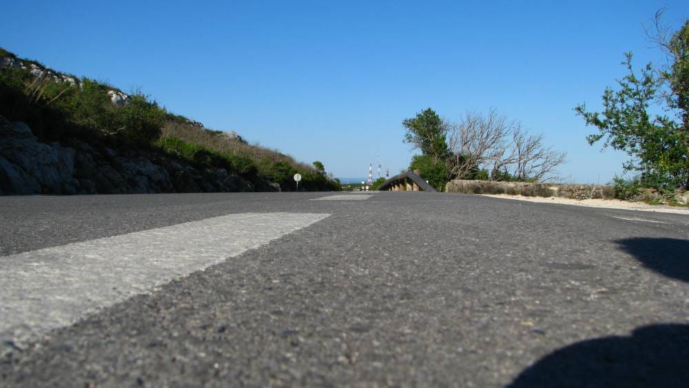 Estrada na serra da Arrábida